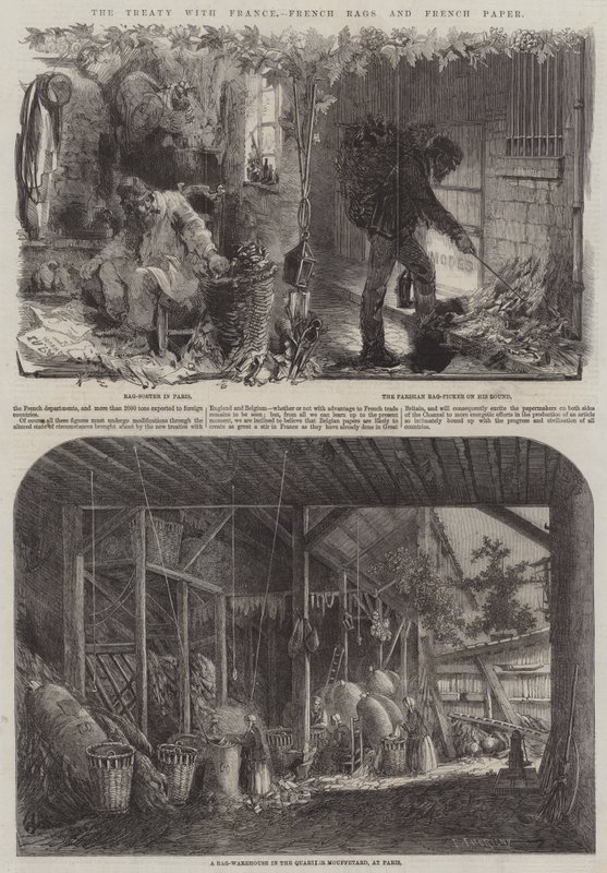 Het verdrag met Frankrijk, Franse lompen en Frans papier door Felix Thorigny