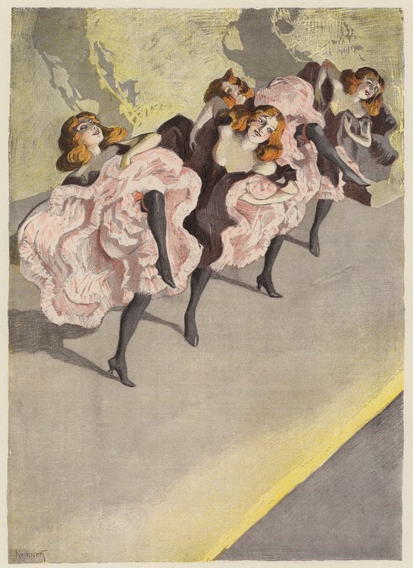 Cancan door Ferdinand von Reznicek