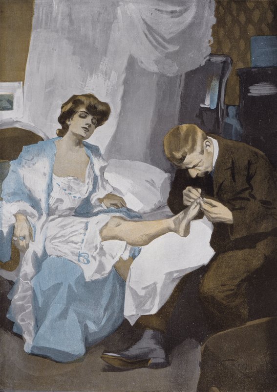 Pedicure door Ferdinand von Reznicek
