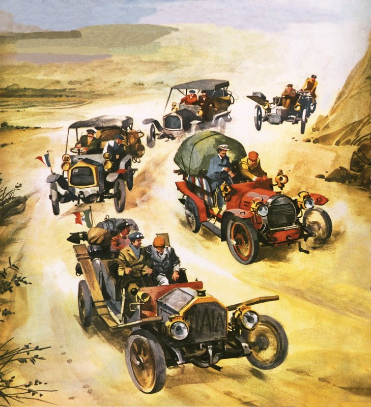 Tienduizend mijl autorace door Ferdinando Tacconi