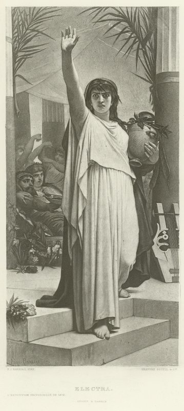 Electra (gravure) door Félix Joseph Barrias