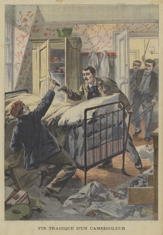 Overlijden van een inbreker door Fortune Louis Meaulle