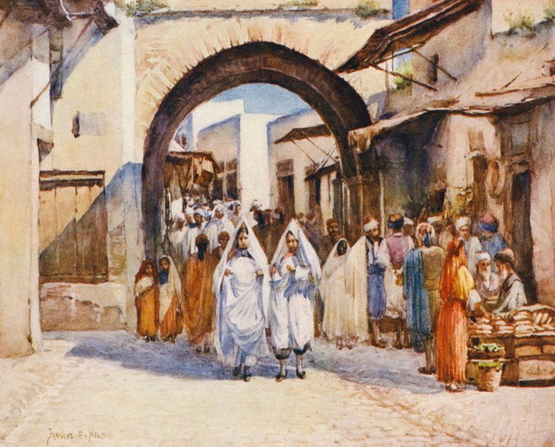 Souk el Hout, Tunis door Frances Nesbitt