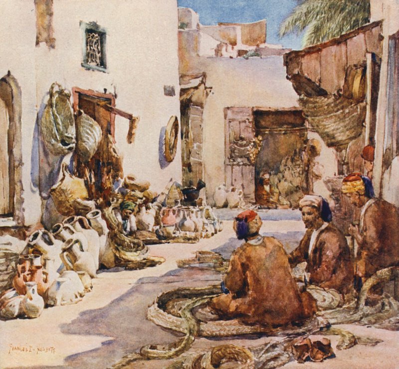 De mandenmakers, Sousse door Frances Nesbitt