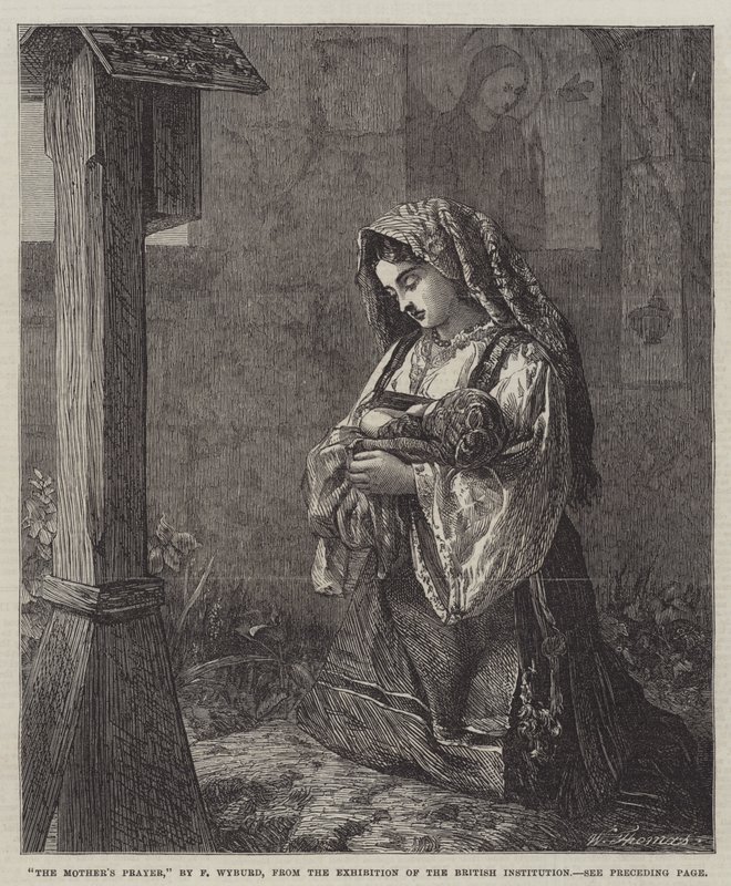 Het gebed van de moeder door Francis John Wyburd