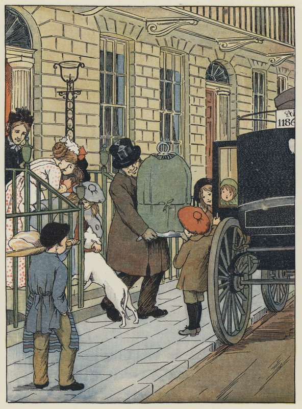 Londen: Homeward Bound! (kleurenlitho) door Francis Donkin Bedford