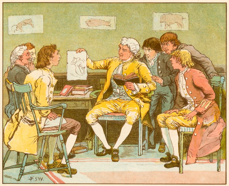 Het verlaten dorp door Oliver Goldsmith door Francis S. Walker