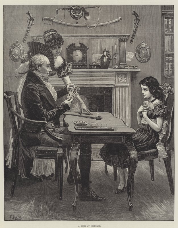 Een Spelletje Cribbage door Frank Dadd