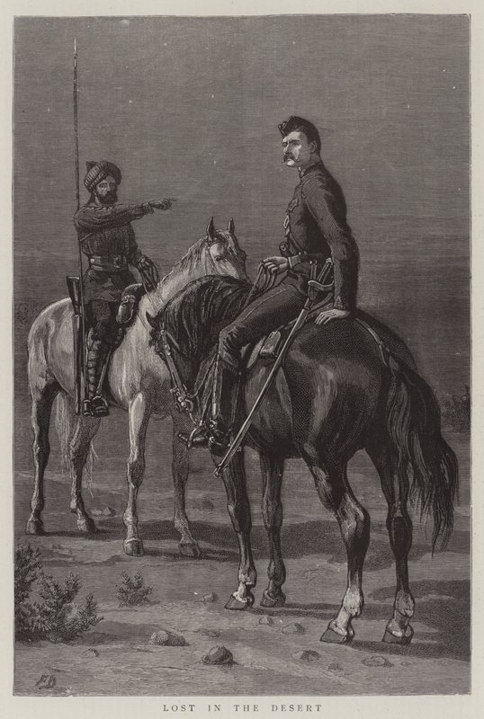 Verdwaald in de woestijn door Frank Dadd