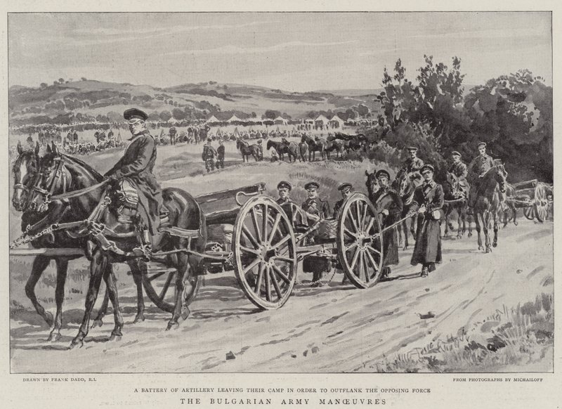 De manoeuvres van het Bulgaarse leger door Frank Dadd