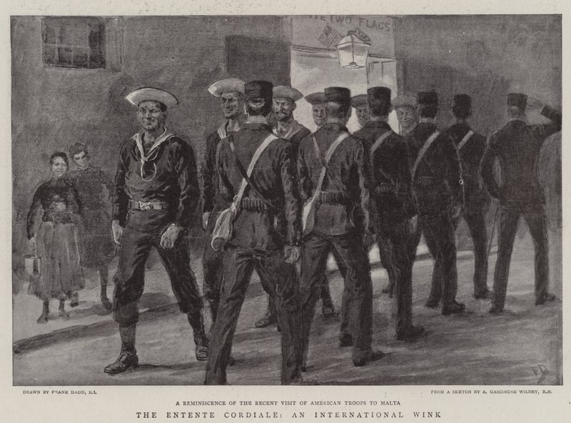 De Entente Cordiale, een Internationale Knipoog door Frank Dadd