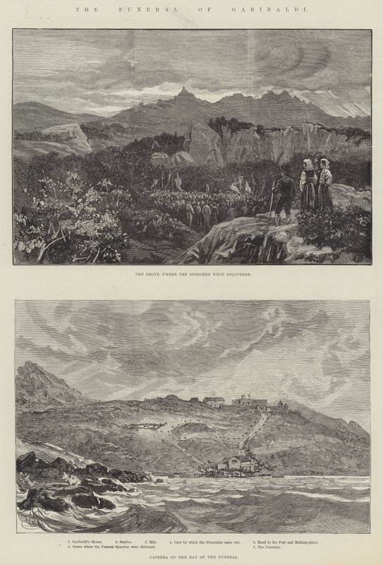 De begrafenis van Garibaldi door Frank Dadd