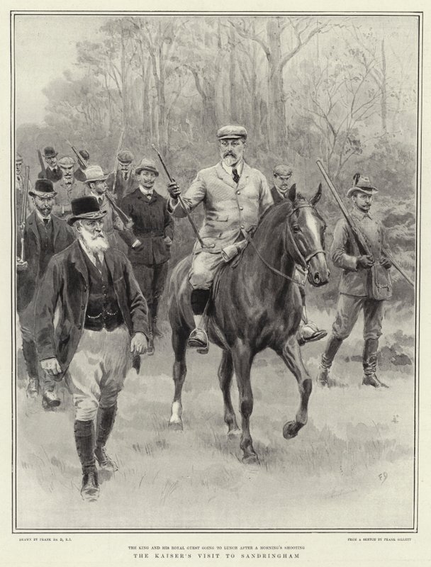 Het Bezoek van de Keizer aan Sandringham door Frank Dadd