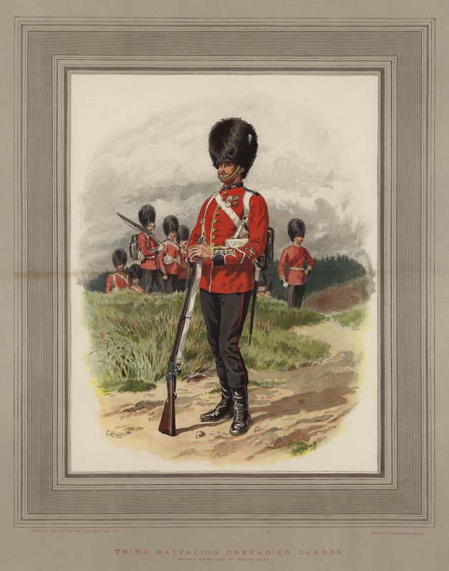 Derde Bataljon Grenadier Guards door Frank Dadd