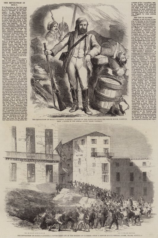 De revolutie in Sicilië door Frank Vizetelly