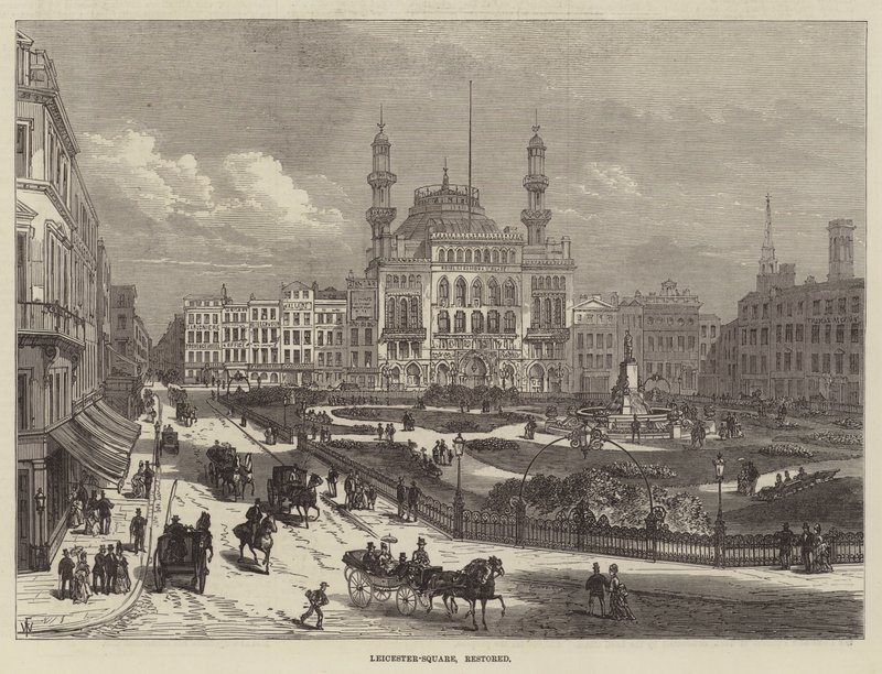 Leicester-Square, gerestaureerd door Frank Watkins
