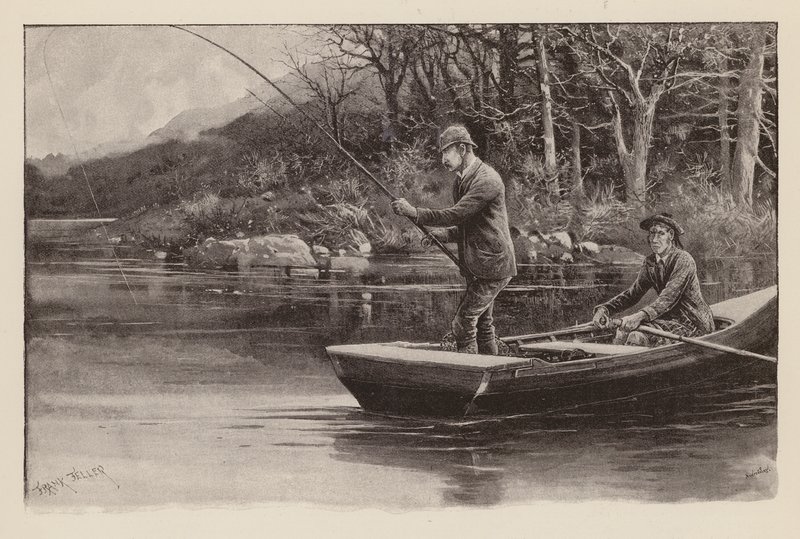 Char vissen (gravure) door Frank (after) Feller
