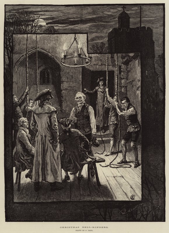 Kerstklokkenluiders door Frank Dadd