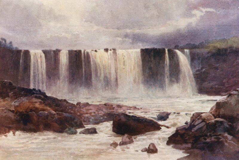 Nieuw-Zeeland: Wairua-watervallen door Frank H Wright
