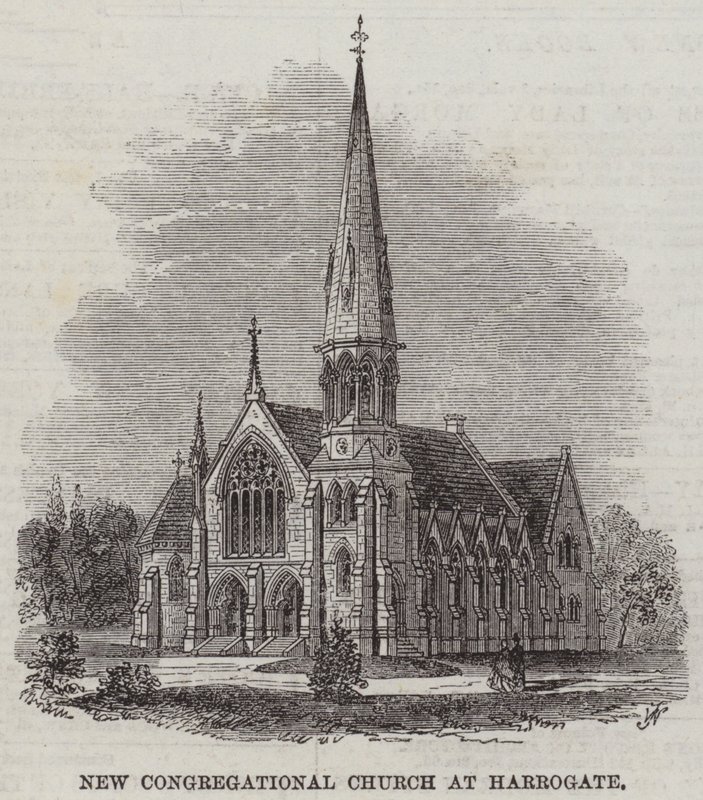 Nieuwe Congregational Church in Harrogate door Frank Watkins