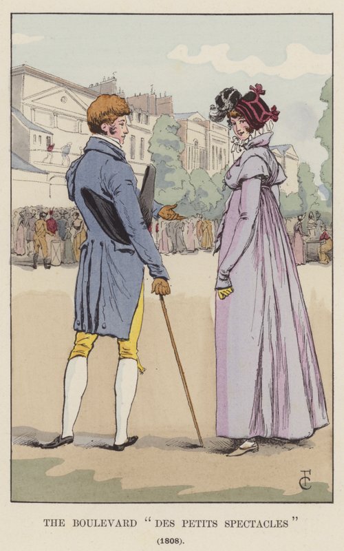 De Boulevard des Petits Spectacles, 1808 door François Courboin