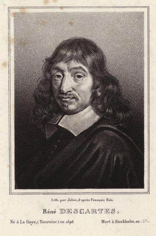 Portret van Rene Descartes door Frans Hals