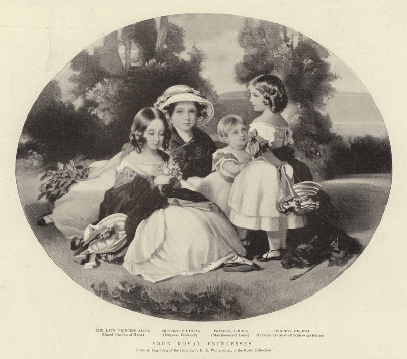 Vier Koninklijke Prinsessen door Franz Xaver Winterhalter