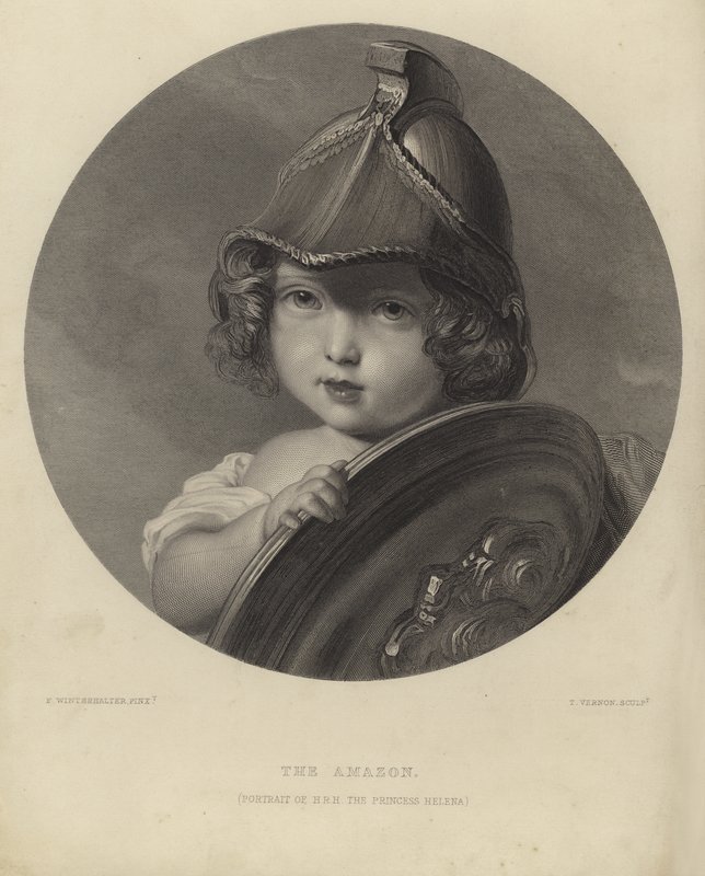 Prinses Helena als De Amazone door Franz Xaver Winterhalter