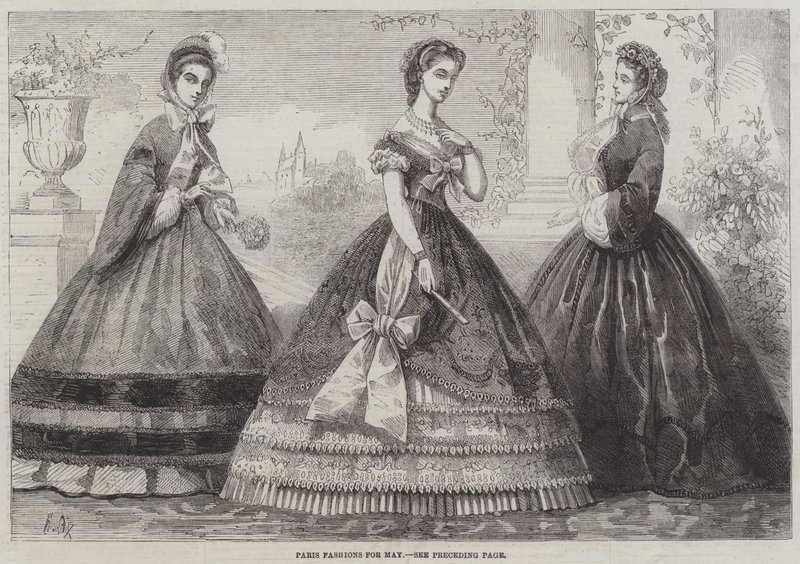 Parijse mode voor mei door Frederic Theodore Lix