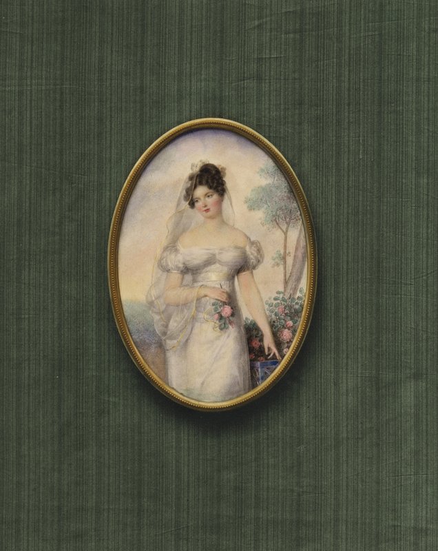 Portret van een onbekende vrouw door Frederic Millet