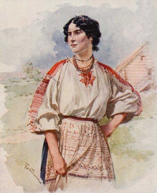 Een Russische dienaar in zomerkleding door Frederic de Haenen