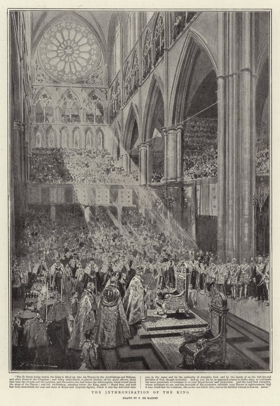 De Inthronisatie van de Koning door Frederic de Haenen