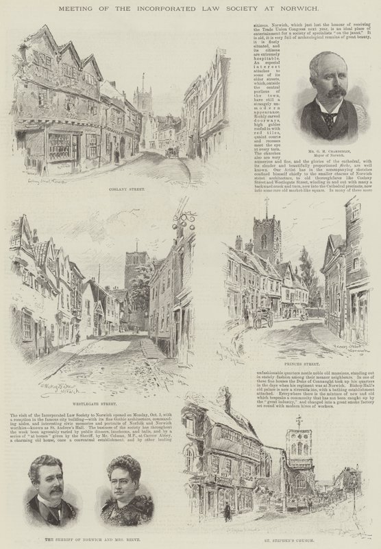 Vergadering van de Incorporated Law Society in Norwich door Frederick George Kitton