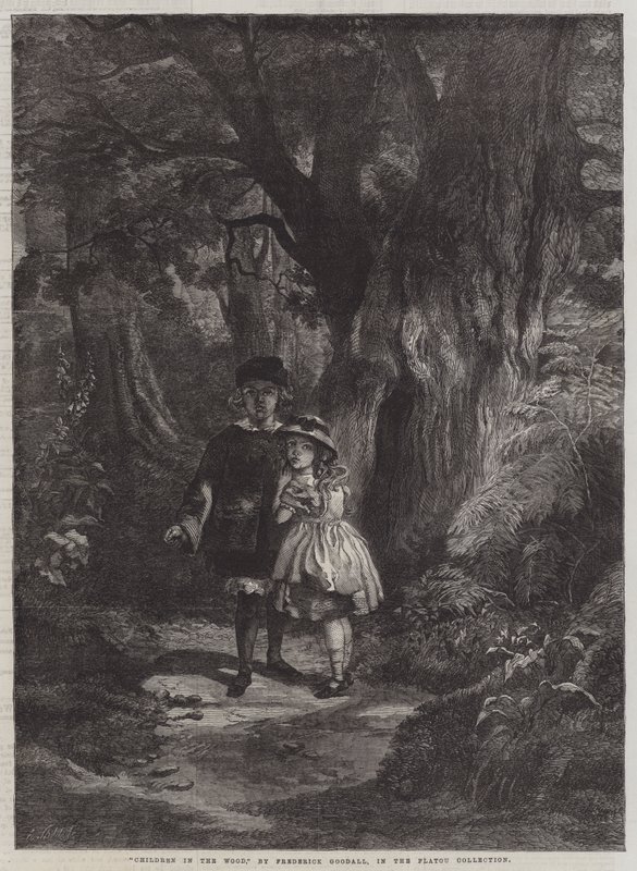 Kinderen in het Bos door Frederick Goodall