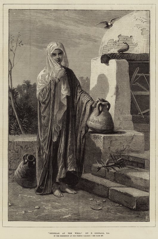 Rebekka bij de bron door Frederick Goodall