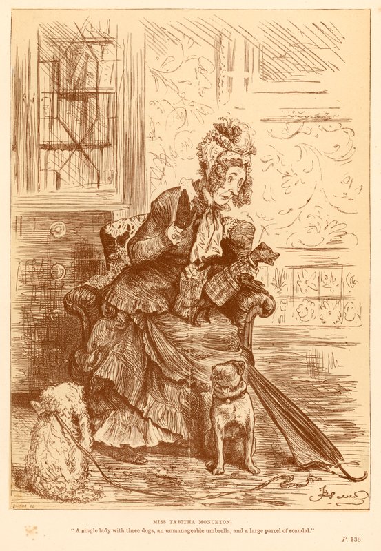 Miss Tabitha Monckton door Frederick Barnard