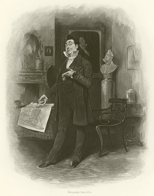 Mr. Pecksniff door Frederick Barnard