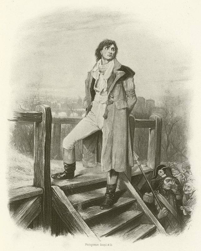Sydney Carton (gravure) door Frederick Barnard