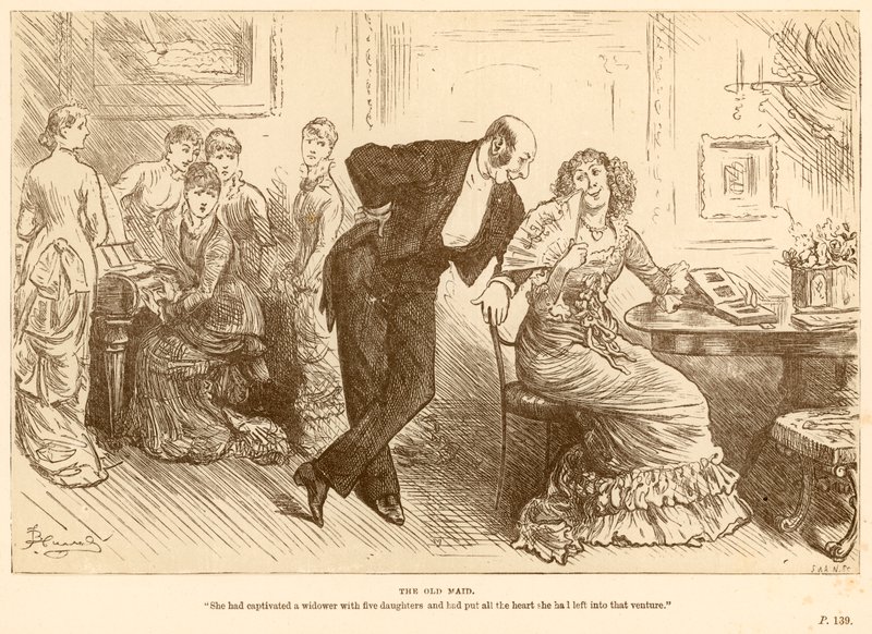 De oude vrijster door Frederick Barnard