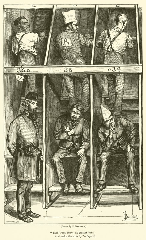 Het tredmill lied door Frederick Barnard