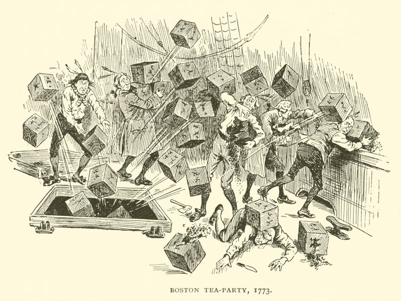 Boston Tea-Party, 1773 door Frederick Burr Opper