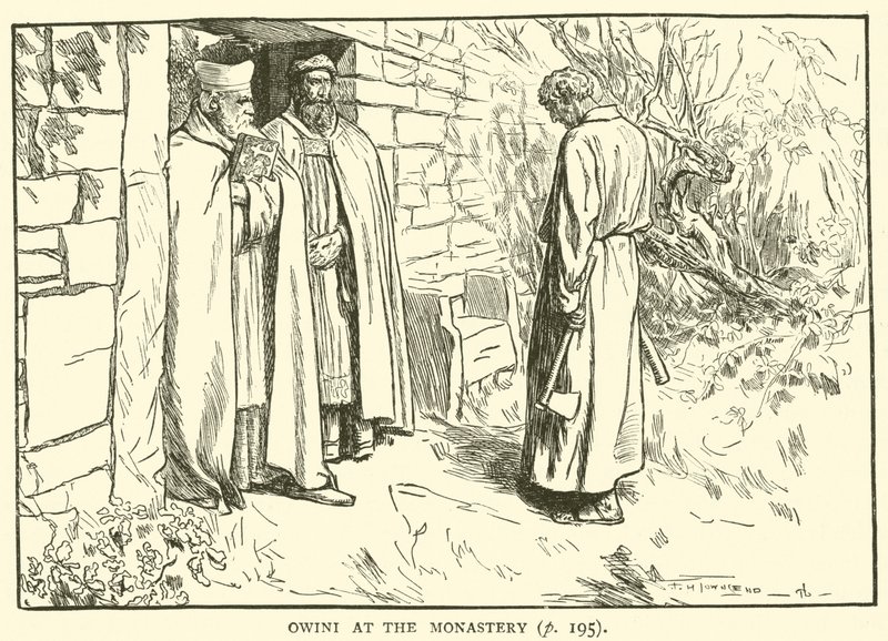 Owini in het klooster door Frederick Henry Townsend