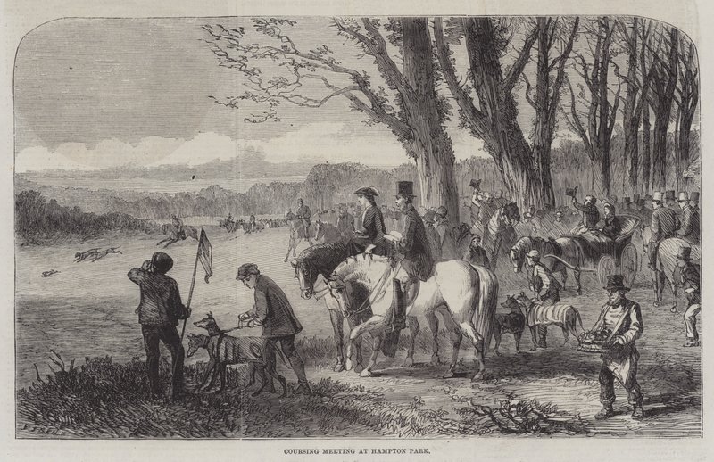 Coursing Bijeenkomst in Hampton Park door Frederick John Skill