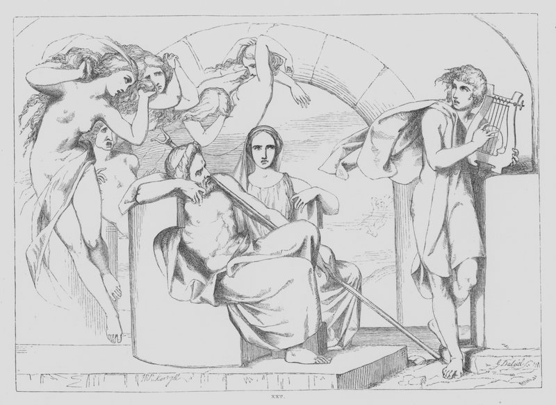 John Milton, Il Penseroso door Frederick Richard Pickersgill