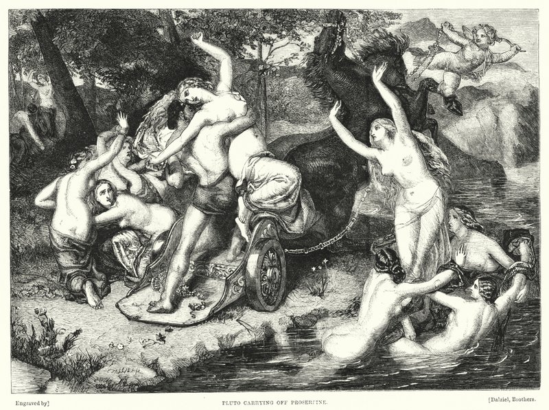 Pluto ontvoert Proserpina door Frederick Richard Pickersgill