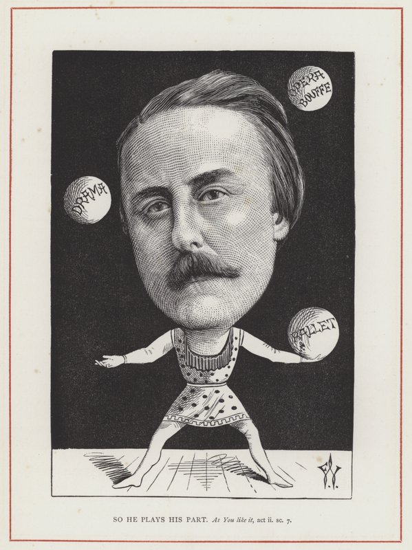John Hollingshead door Frederick Waddy