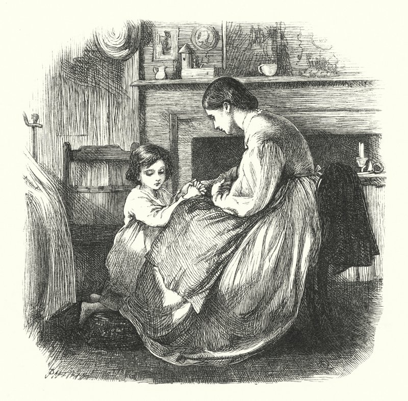 Een Kind in Gebed door Frederick Walker