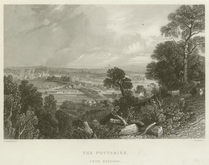 De Potteries, vanuit Basford door Frederick William Hulme