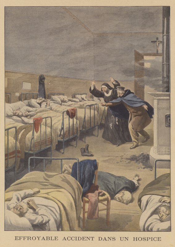 Een vreselijk ongeluk in een hospice door French School
