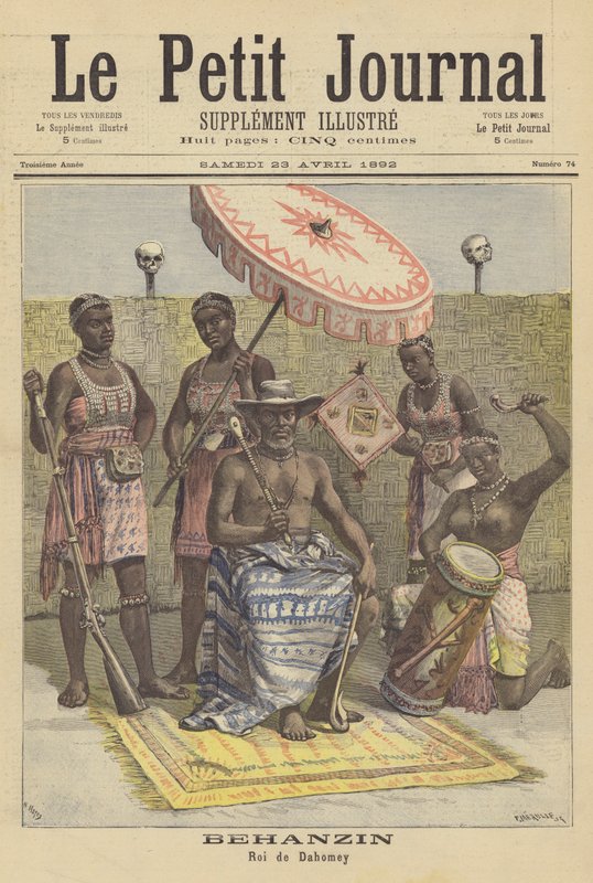 Behanzin, Koning van Dahomey door French School